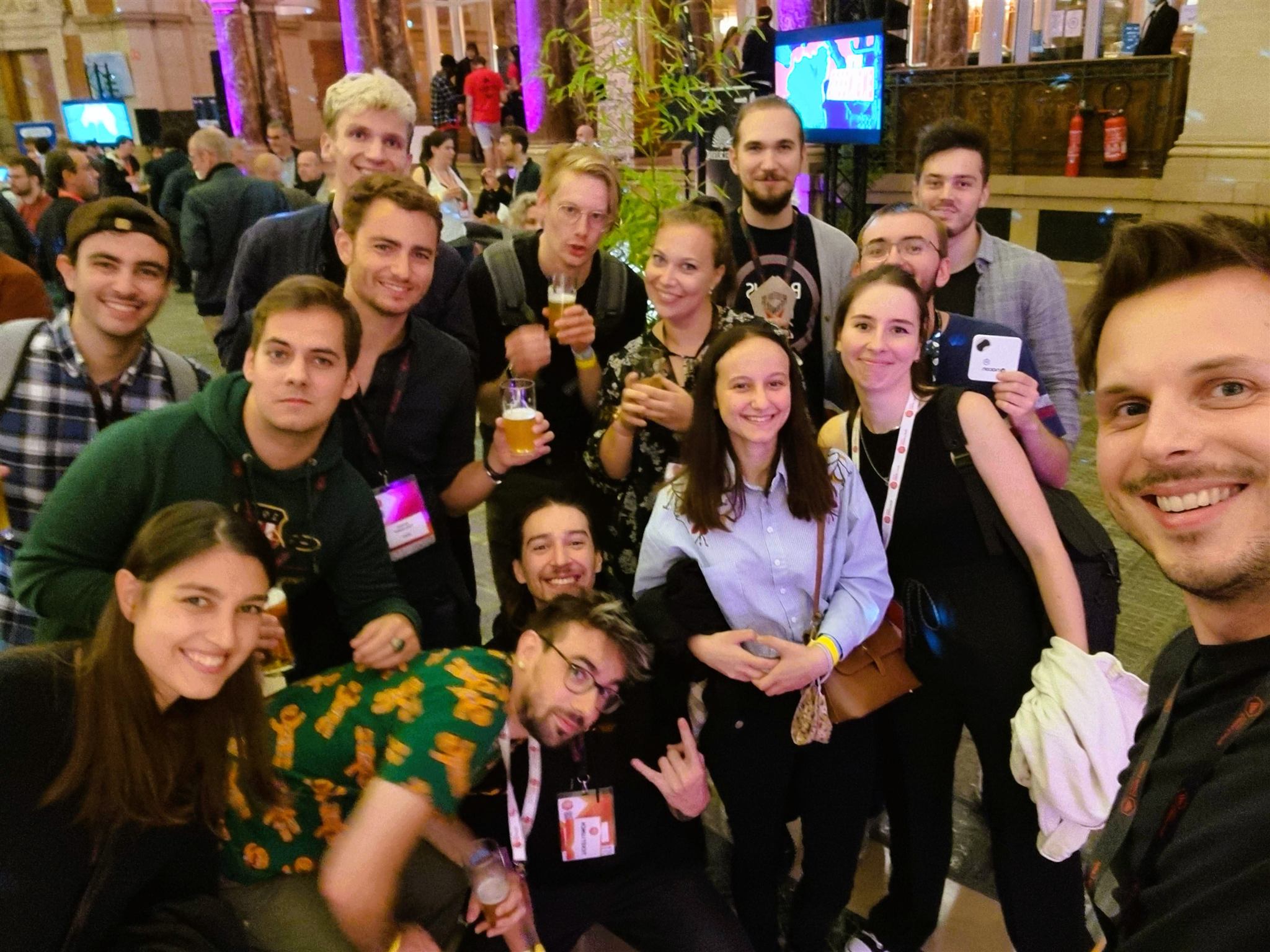 Louis with a large group of colleagues and industry peers at Game Camp
